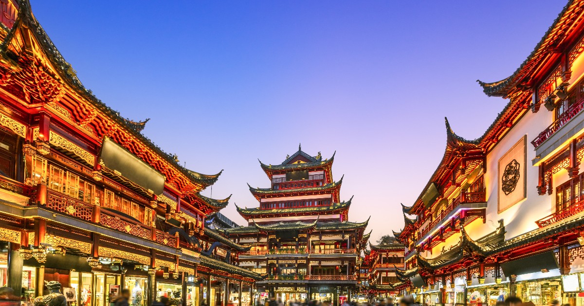 *Chine* Vols vers Shanghai pour ~520€ (42% de réduction)