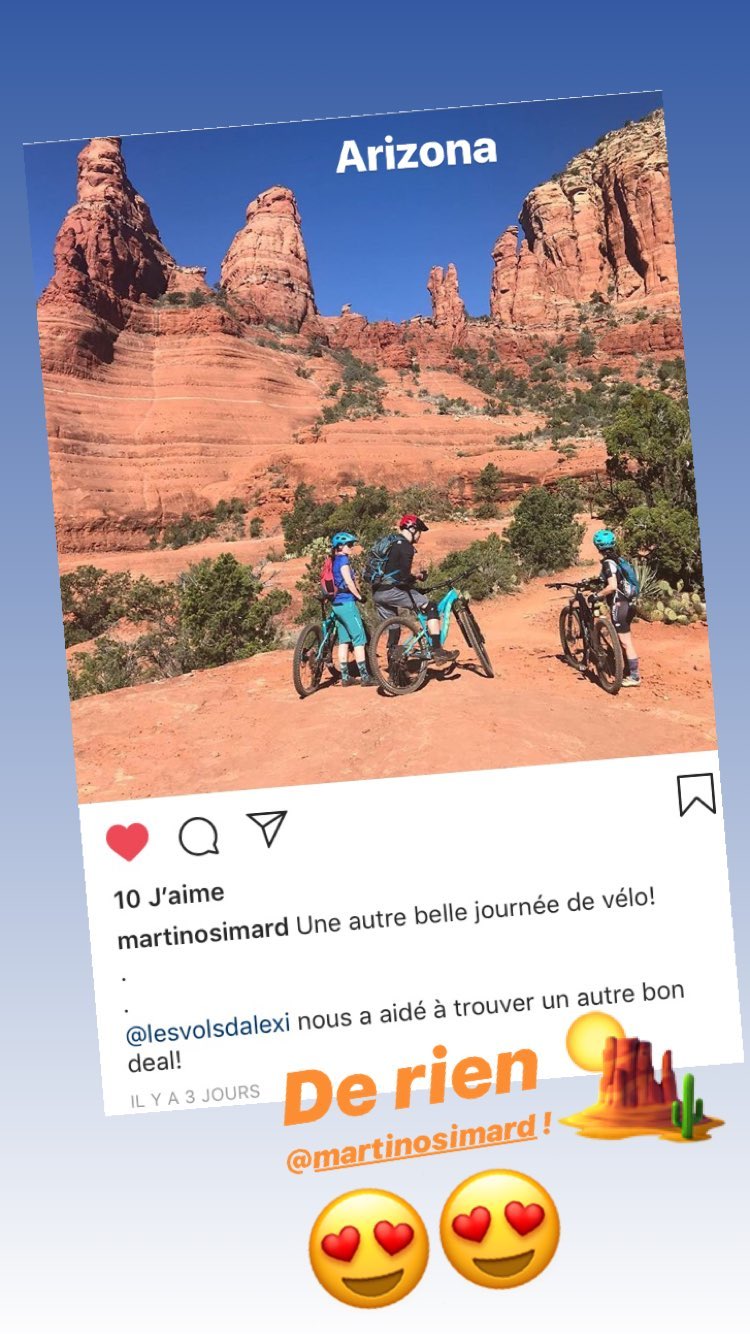 Une autre belle journée de vélo! @lesvolsdalexi nous a trouvé un autre bon deal