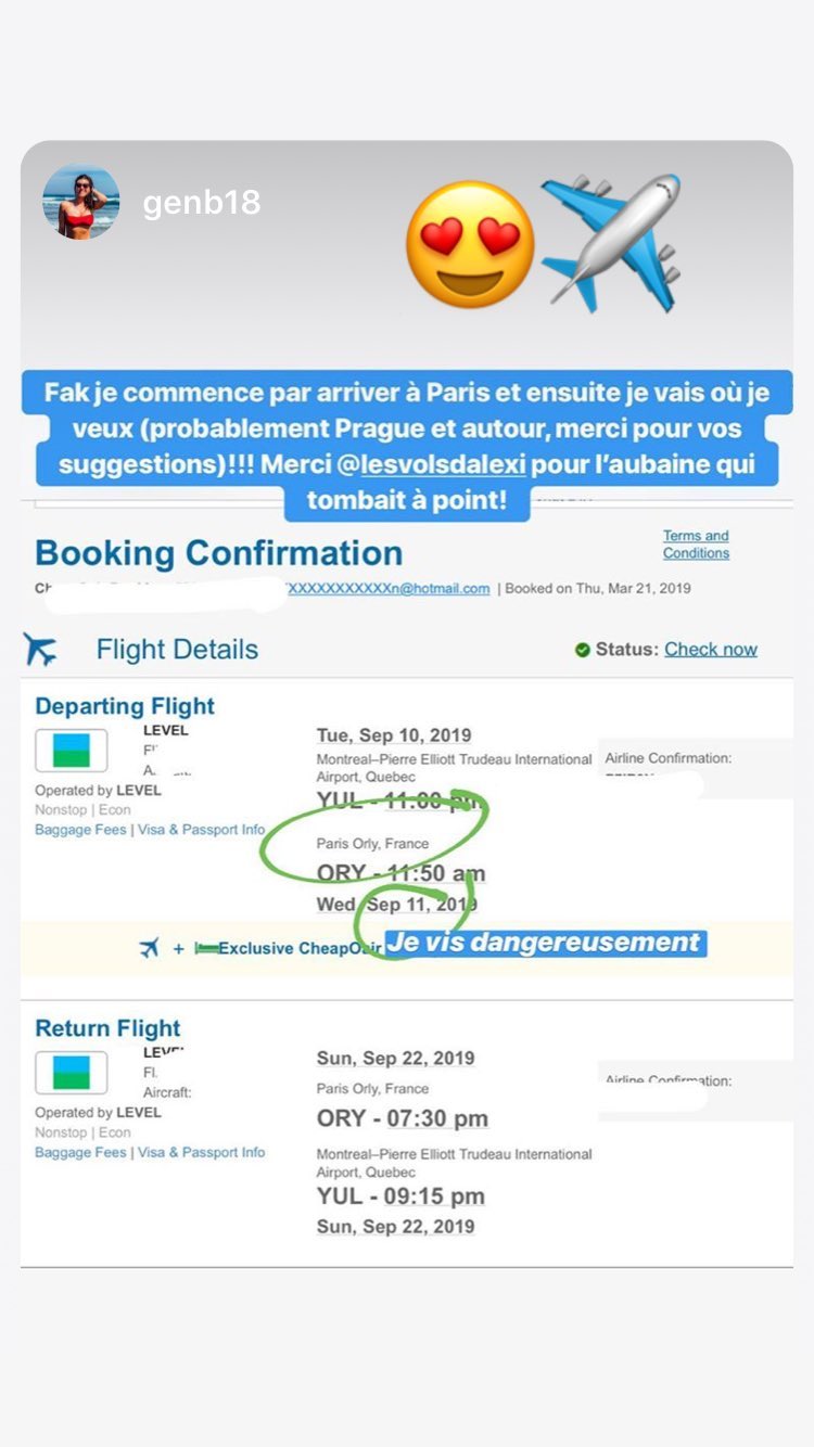 Fak je commence par arriver à Paris et ensuite je vais où je veux (probablement Prague et autour, merci pour vos suggestions)!!! Merci @lesvolsdalexi pour l'aubaine qui